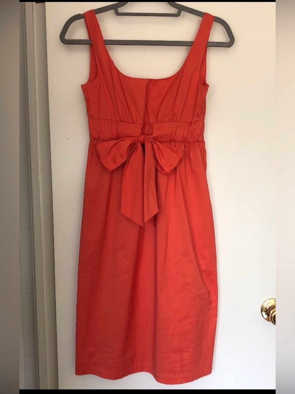 DVF Orange Empire Bow dress Sz.2
